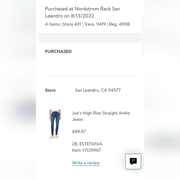 JOE'S High Rise Straight Ankle Jeans - Picture 2 of 4